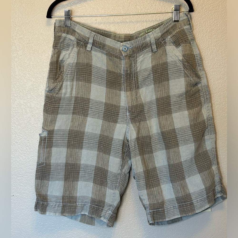 Tommy Bahama 'Relax' 100% Linen Business Casual Plaid Shorts Vacation Resort